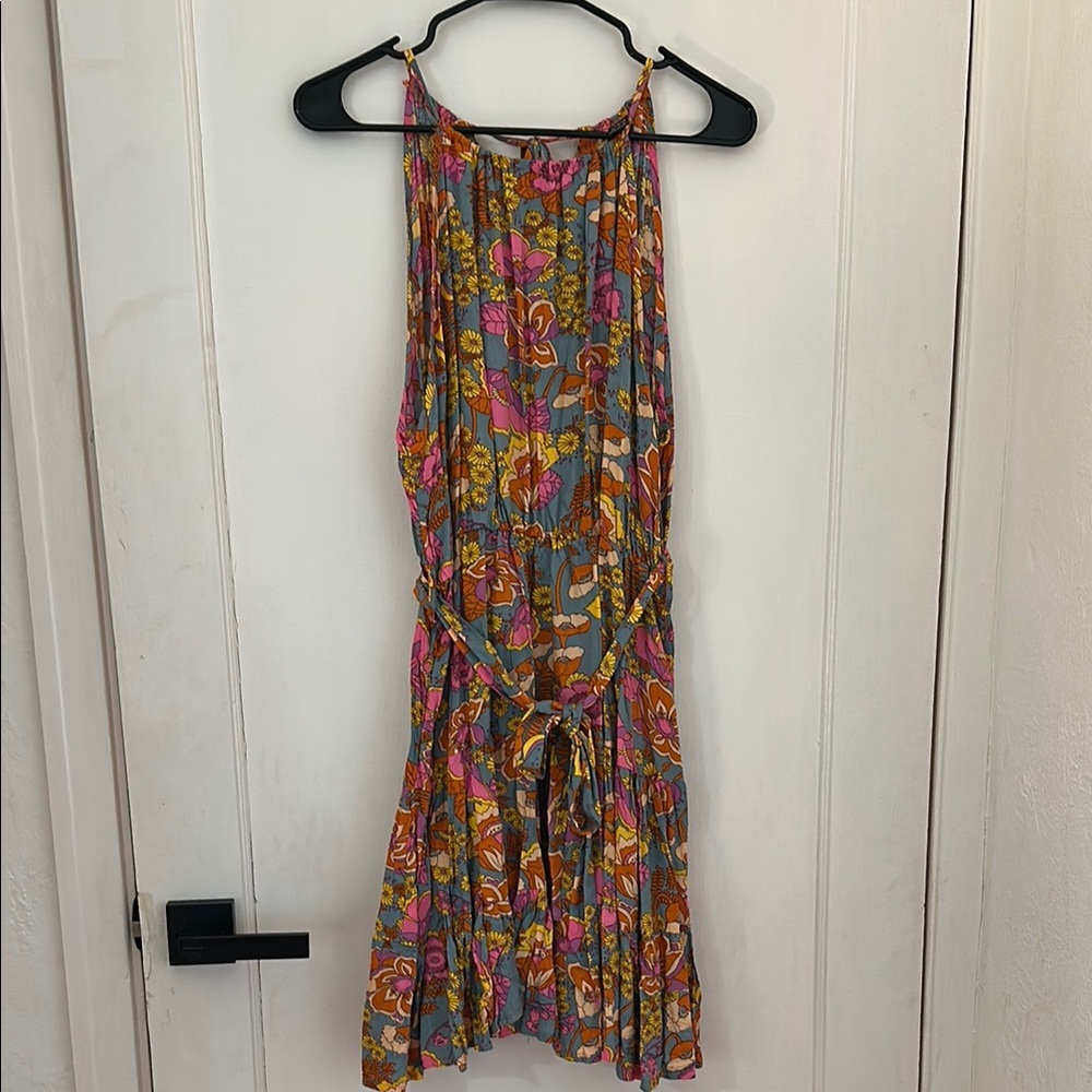 Floral Sleeveless Dress - Multicolor
